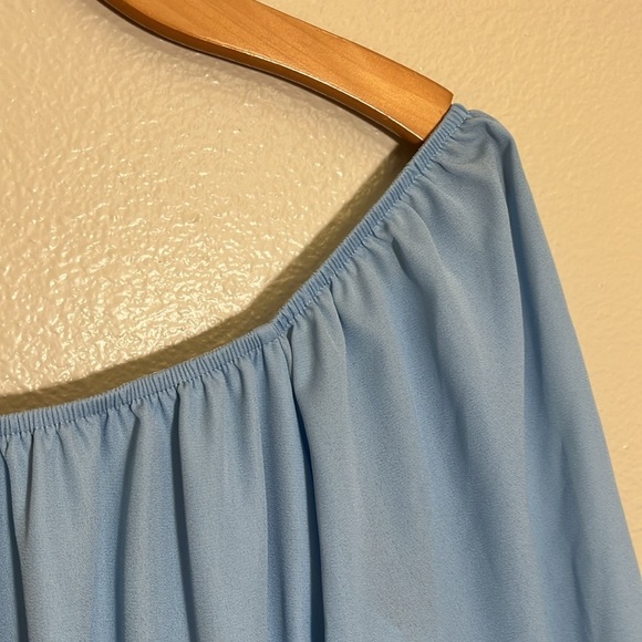 Zaful Light Blue Open Back Dress - Picture 3 of 13